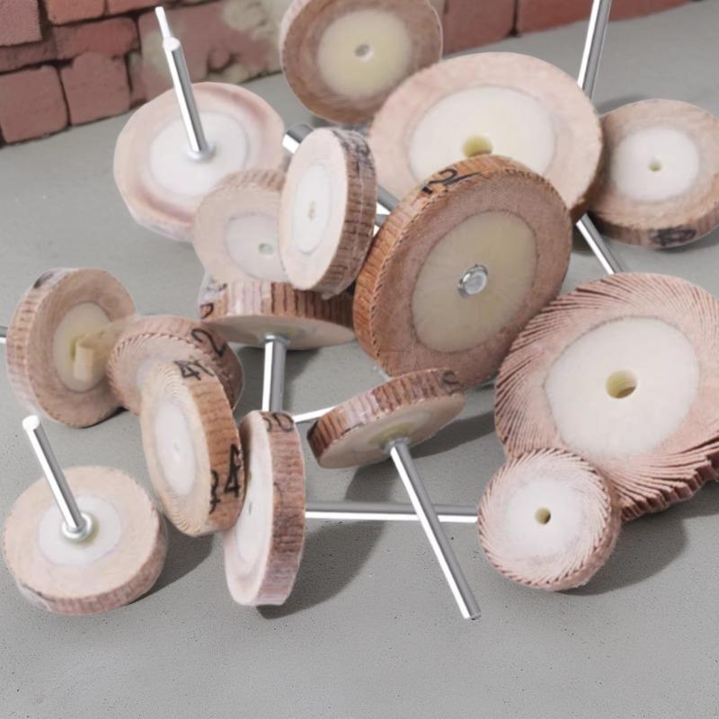 T形薄片活柄百叶轮纱布打磨头 活轴叶轮窄缝边缘缝隙抛光金属打磨