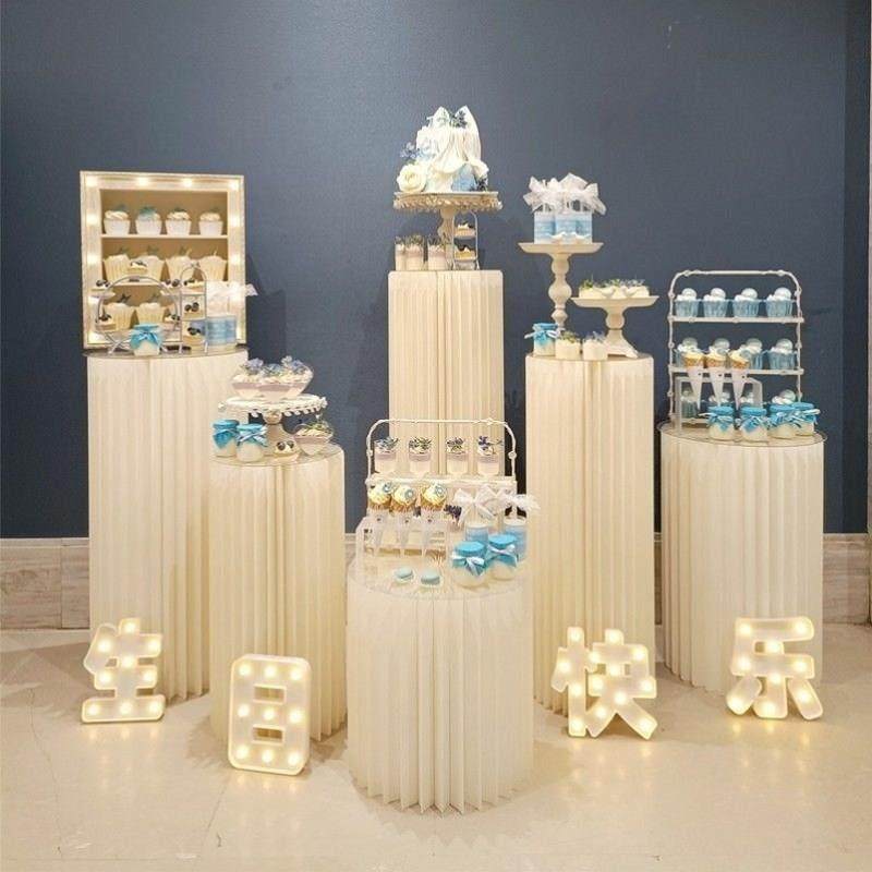 婚庆道具摺叠罗马柱路引摆件圆柱立柱橱窗摺纸装饰柱子加密甜品台,节庆用品/礼品,拱门,淘宝优惠券,粉丝福利购,淘宝优惠卷