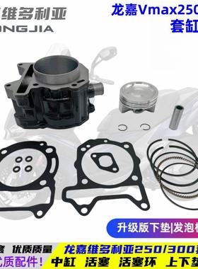 适用龙嘉维多利亚sixties300i/XDV250 VMAX300套缸中缸活塞活塞环