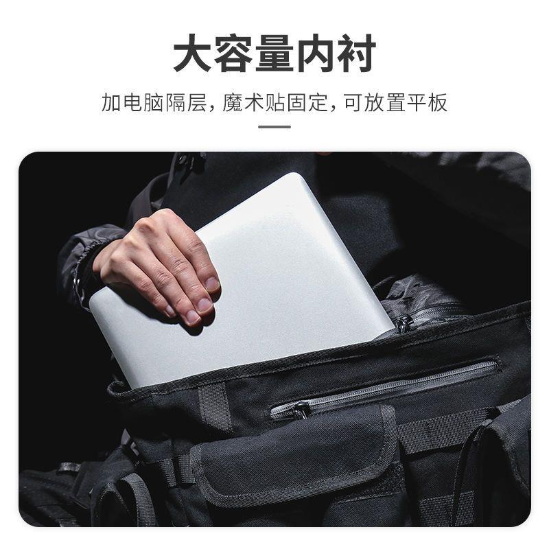潮流时尚武装押运单肩斜跨包死飞包骑行邮差包男街头运动学生书包