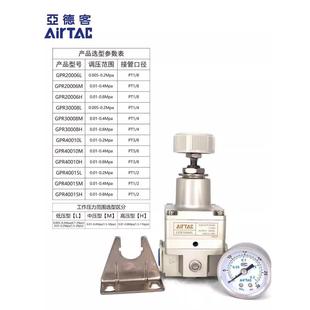 400 廠家原裝 300 亞德客精密減壓調(diào)壓閥GPR200