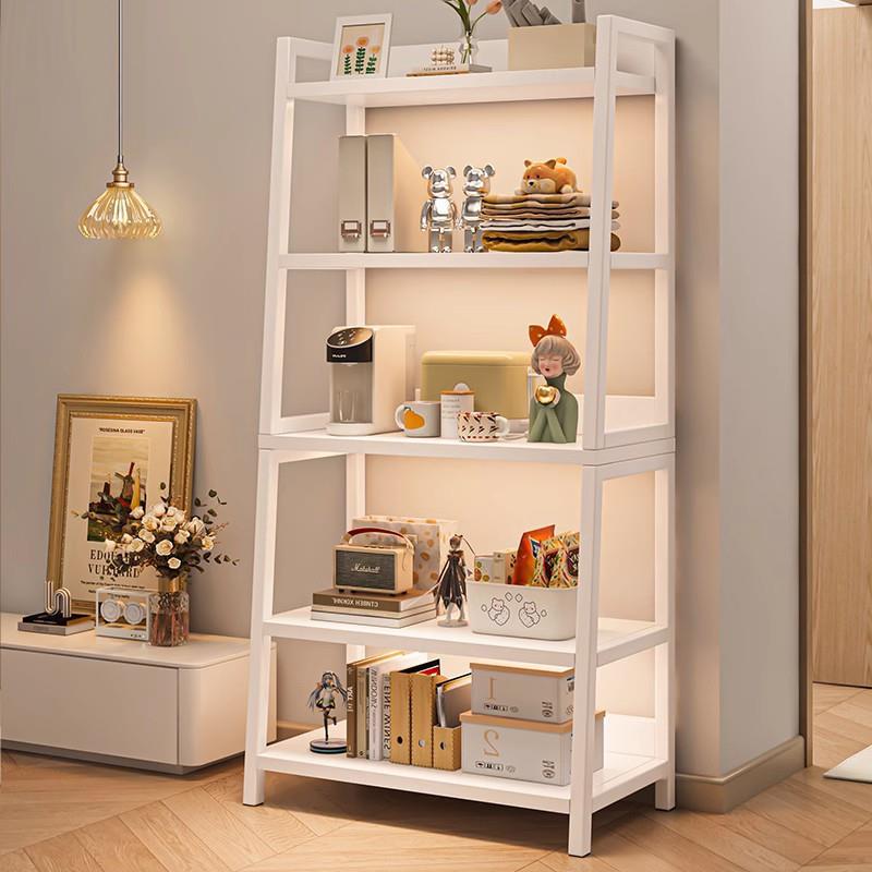 书架落地铁艺置物架简易阅读架客厅靠墙书柜展示架儿童书本收rω