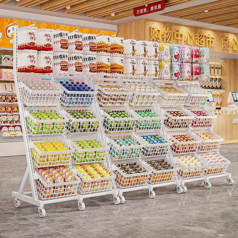 落地零食自由组合展示架置物架货架新款架商品便利店超市推车商店