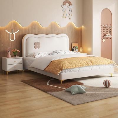 儿童床男孩现MJX-A36#代简约青少年实木包床软小户型单人女孩主公