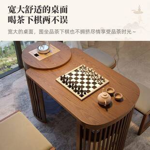 阳台茶桌椅组合小实户KDK型泡茶三件套茶几新桌客厅家用 木桌中式