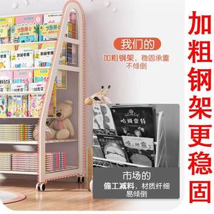 架儿童书架宝宝绘本家用一体落地置具物架可动移GFO简易书柜玩收