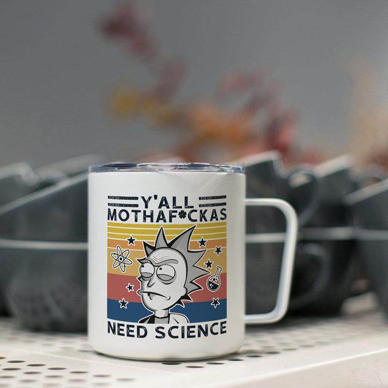 need science瑞克和莫蒂带盖子勺不锈钢保温咖啡杯马克杯子定制lo,餐饮具,保冷/保温杯,淘宝优惠券,粉丝福利购,淘宝优惠卷