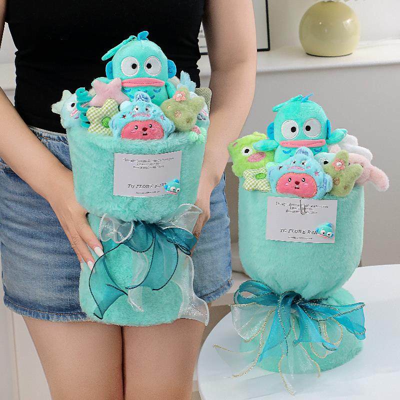 花束玩偶丑鱼汉顿生日礼物女生女公仔送闺蜜手工diy情侣男生儿童,节庆用品/礼品,创意礼盒/礼品套组,淘宝优惠券,粉丝福利购,淘宝优惠卷
