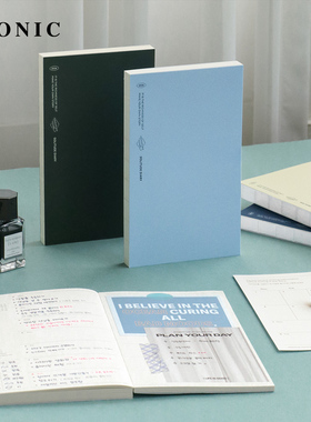 【2026年】韩国ICONIC SOLITUDE钢笔适配左式周计划B6变型手帐日程管理笔记本复古文艺横线方格页学生白领