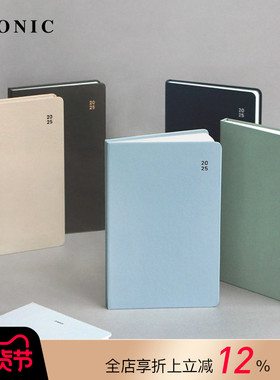 【3折特惠】2025年韩国ICONIC FLOW左式周计划A5变型手帐日程管理笔记本纯色封面工作簿学生商务文艺小清新