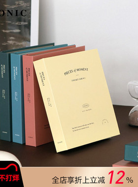 韩国ICONIC PIECES OF MOMENT文艺复古风6寸照片2×6英寸韩式大头贴两种尺寸收纳相册硬面备忘栏设计