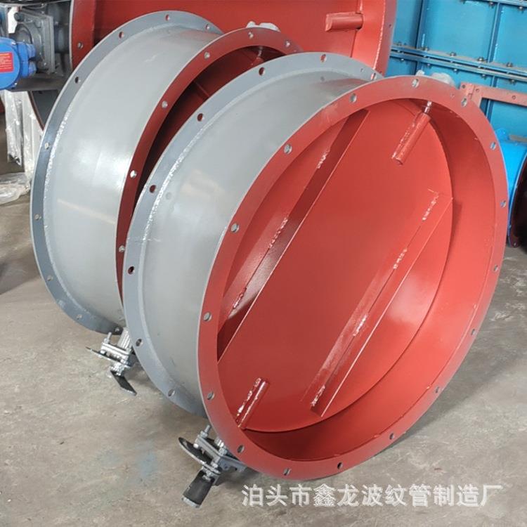 手动通风蝶阀 烟气管道通风蝶阀 大口径圆形通风蝶阀DN800