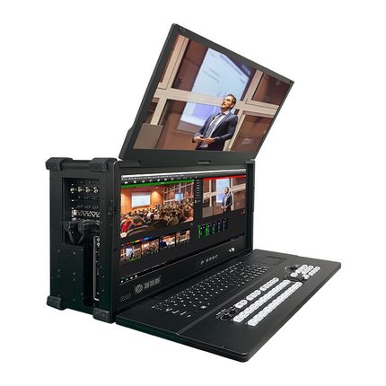 嘉视影9900PRO双屏导播切换台vmix直播推拉流一体机高清4K虚拟抠