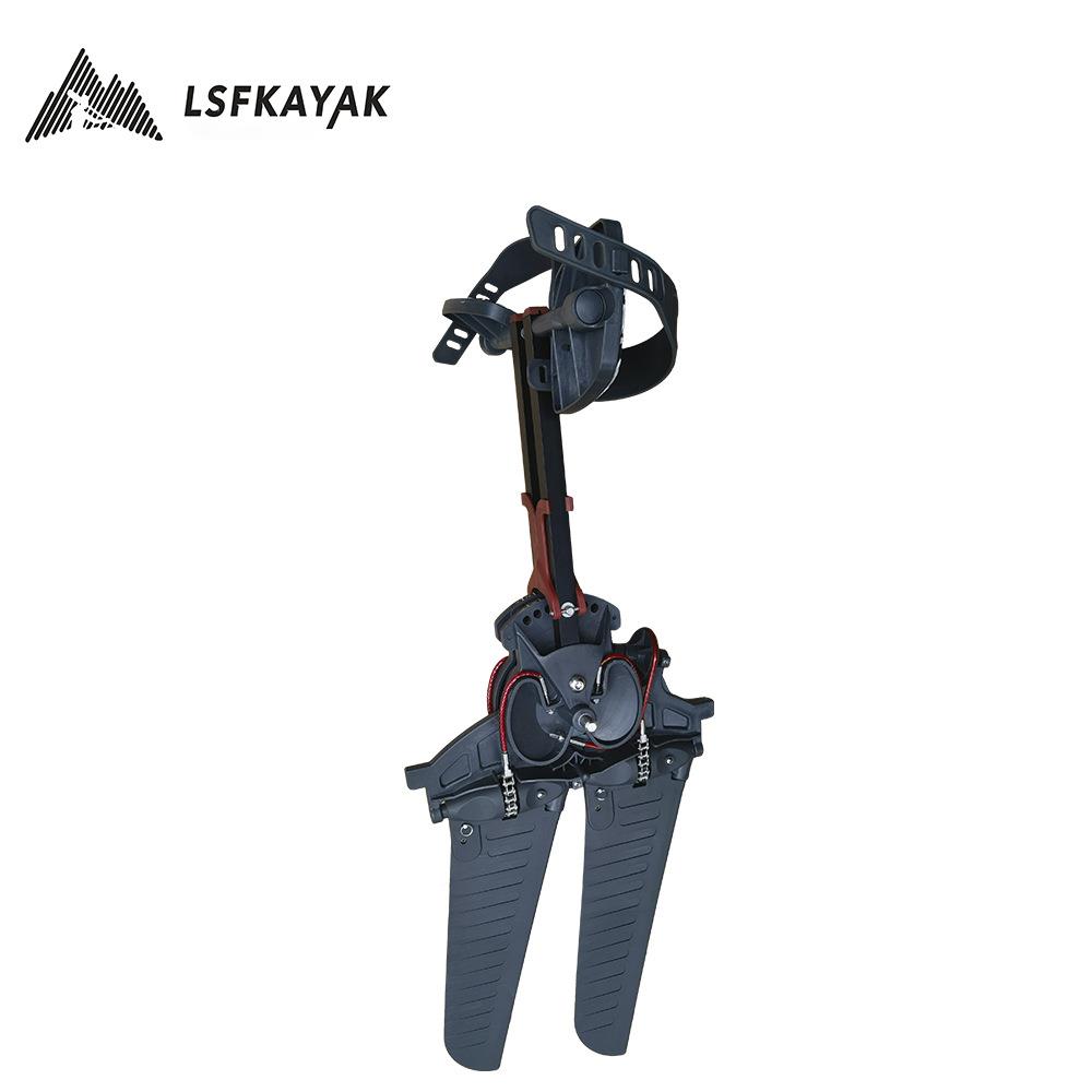 皮划艇脚踏系统脚踩动力系统皮划艇金属脚蹬企鹅脚蹼式脚踏系统