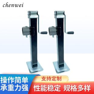 手摇千斤顶3000LBS拖车千斤顶拖车支架农机支腿方管千斤顶厂家