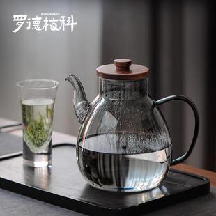 罗德梅科大容量耐热玻璃茶壶过滤茶叶泡茶器家用水壶耐高温可煮