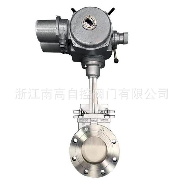 电动对夹铸钢排渣闸阀PZ973X-16C软密封浆液电动阀