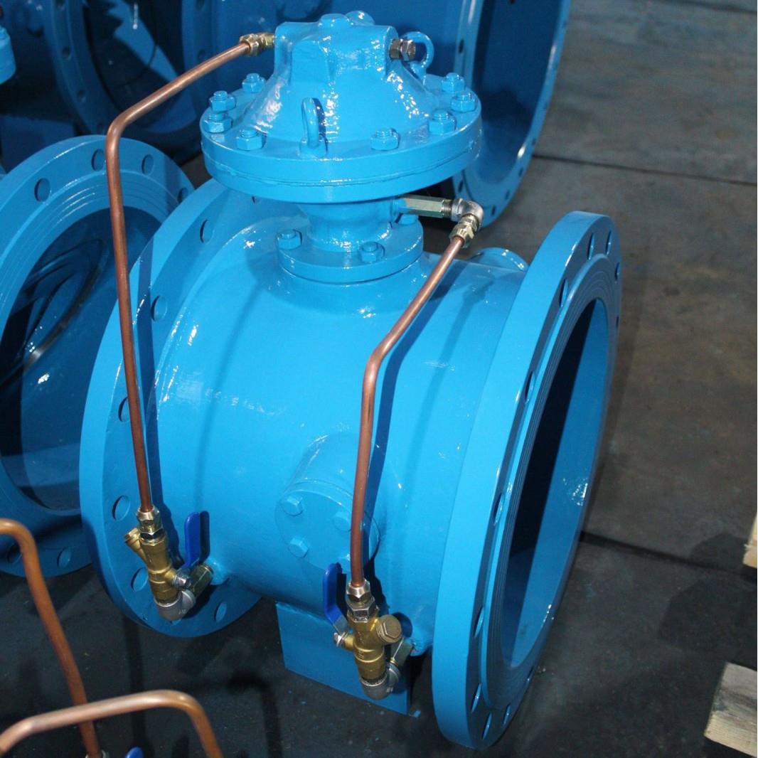 铸钢BFDG7MH41X型活塞式管力阀DN900标准GB/T13927