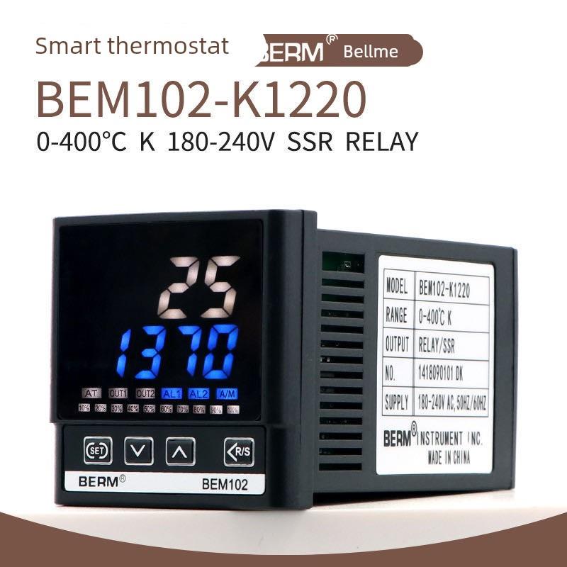 贝尔美温控器BEM102-K1220 智能数显多种输入PID调节温度控制仪表