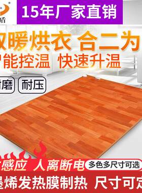 中盾家用石墨烯碳晶地暖垫电热地毯地热发热移动加热客厅地垫地板