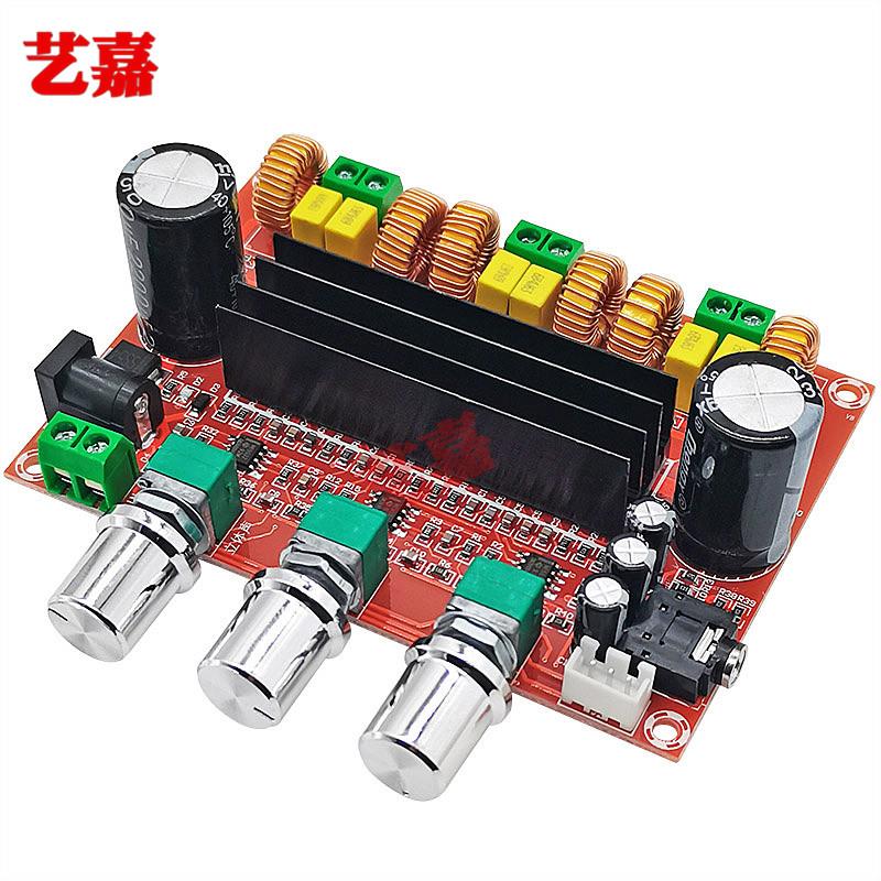 发热级2.1通道Tpa3116D2数字功率放大器板2*80W+100W低音音频放大