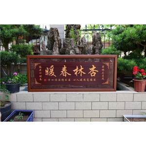 大医精诚牌匾贺匾送医生医院诊所开业匾额木雕刻挂匾礼品杏林春暖