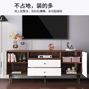 实木轻奢电视柜家用现代简约小户型卧室储物收纳柜北欧实木电视柜