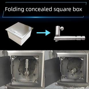 暗装式沉降观测点保护盒折叠沉降监测点水准点保护盖风电基础