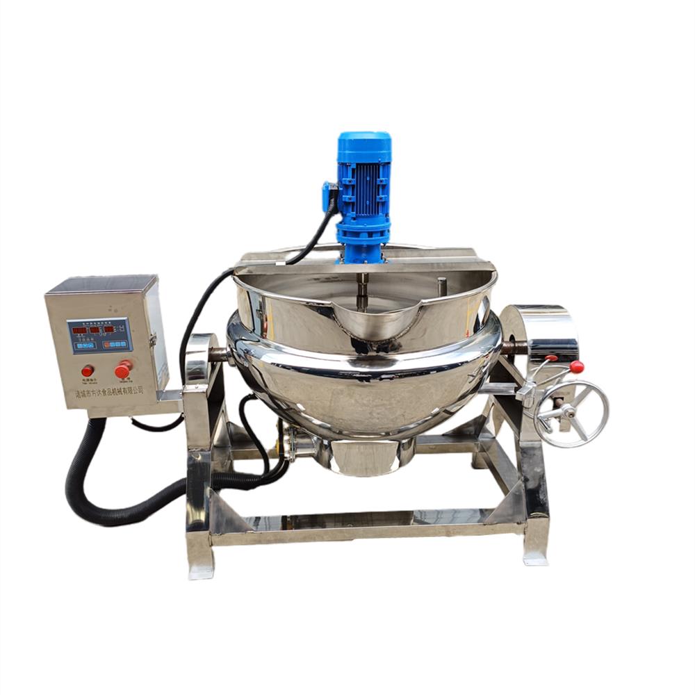 全自动中药熬膏机做凉粉机器搅团熬糖搅拌机熬酱料设备夹层锅小型