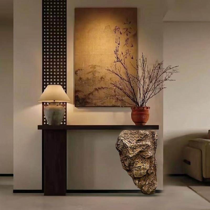 仿真石头新款桌脚石玻璃钢创意支撑茶桌落地雕塑装饰摆件支持定制,家居饰品,装饰摆件,淘宝优惠券,粉丝福利购,淘宝优惠卷