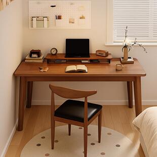 书桌书架一体小户型家用简易桌子出租屋学习桌卧室学生写字电脑桌