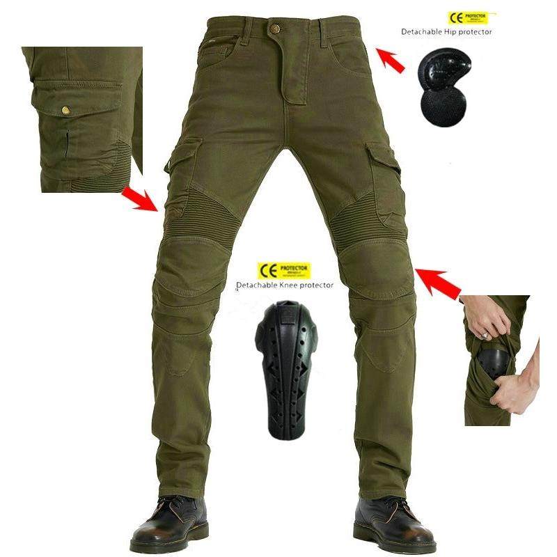 摩托车牛仔骑行裤男女服秋夏季骑士挡风护膝弹力工装裤机车防摔裤