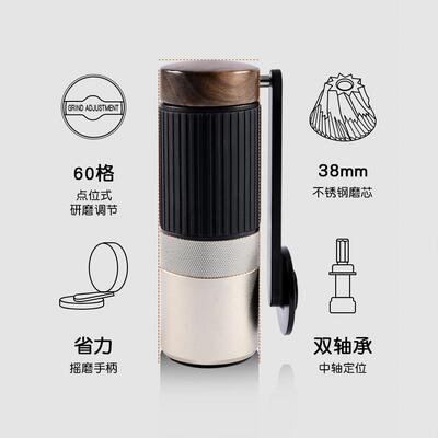 手摇磨豆机十星磨豆机咖啡豆研磨机手磨手冲器具意式摩卡壶可携式