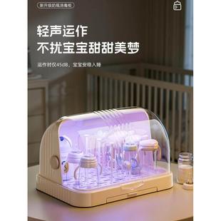 奶瓶消毒收纳箱婴儿宝宝餐具收纳盒架子沥水架防尘辅食工具收纳柜