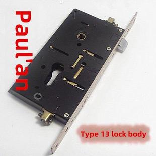 保德安13型锁体盼盼防盗门锁/美国防盗门锁体不锈钢面板单孔