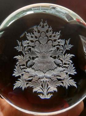 摩尼宝珠水晶球3D内雕摆件家居室内客厅工艺礼品摆饰摆设佛堂供奉