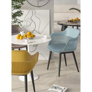 加厚塑料椅子网红家用现代简约餐椅北欧商用餐饮奶茶甜品店靠背椅