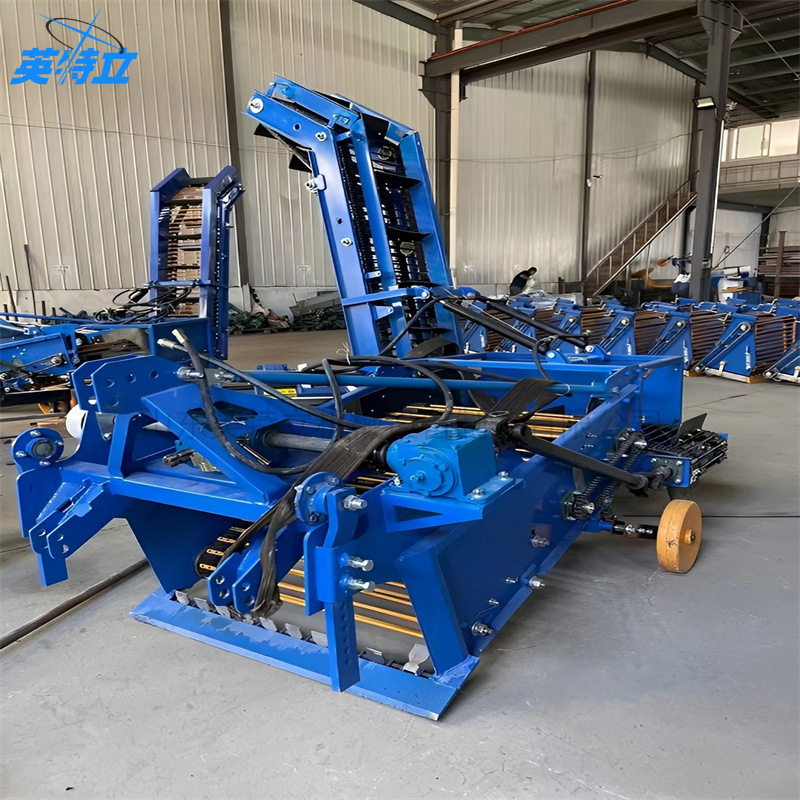 牵引式农田捡石机开荒复垦石头清理机全自动捡石碎石收集器