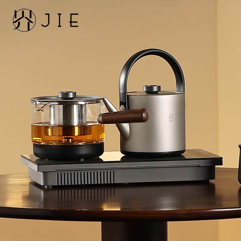 南界全自动纯钛电热烧水壶底部双上水嵌入茶台一体泡茶专用煮茶器