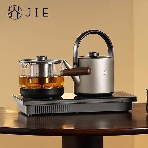 南界全自动纯钛电热烧水壶底部双上水嵌入茶台一体泡茶专用煮茶器