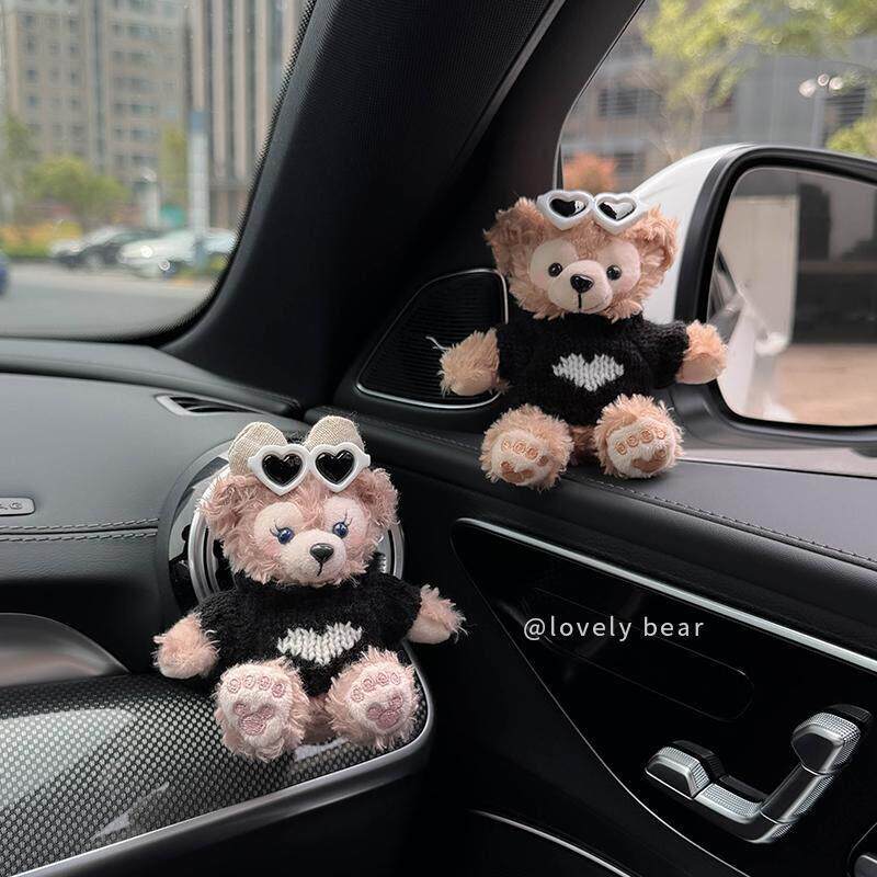 车载香薰汽车空调出风口装饰品2024新款雪莉玫可爱摆件车内香氛女