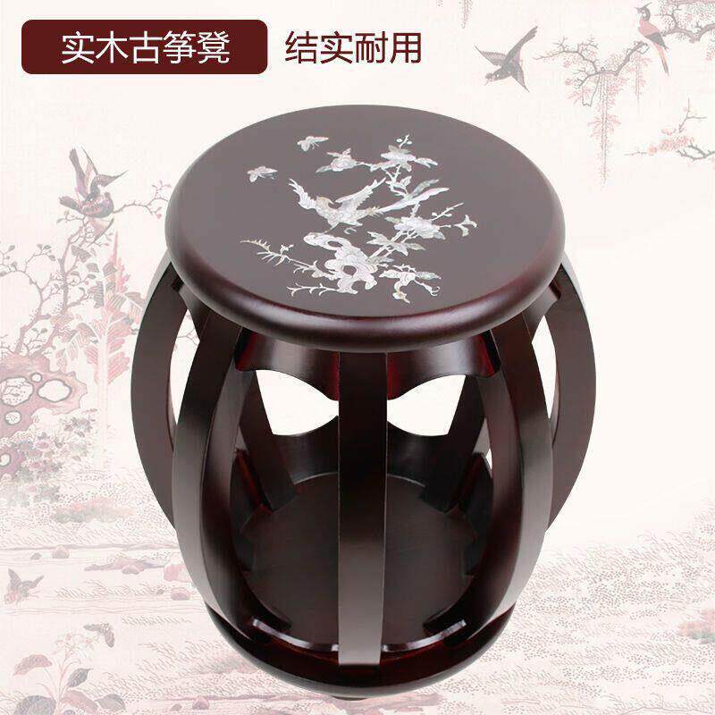 凳子古筝圆凳古筝凳子实木古筝单人印花款素面款古筝琴凳结实耐用