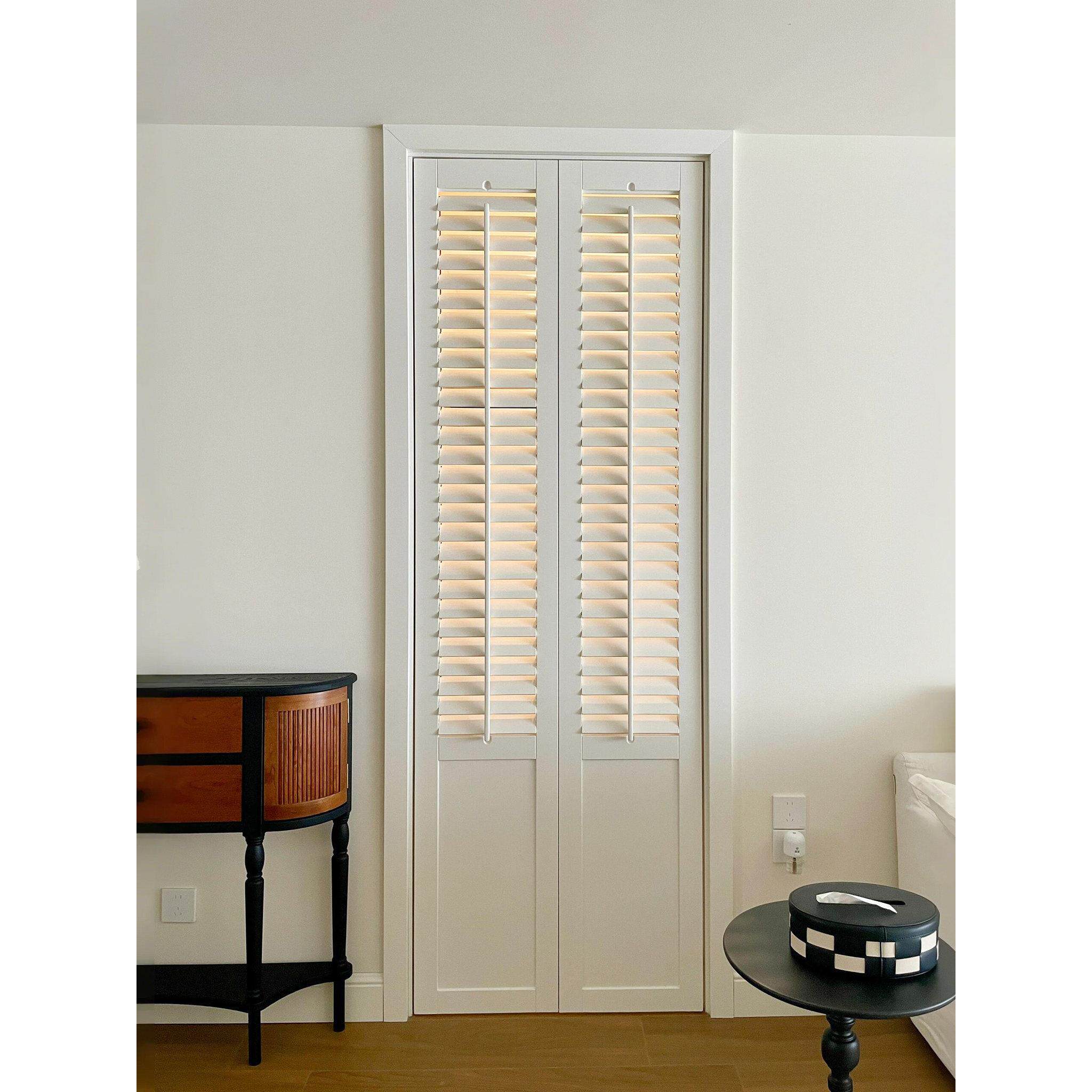 百叶门衣柜门定制折叠门阳台百叶隔断门鞋柜门透气卧室遮光百叶门
