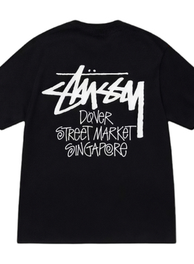 短袖DSM新加坡城市限定圆领宽松美式男女t恤
