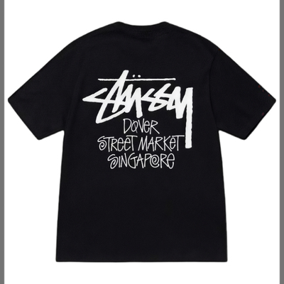 短袖DSM新加坡城市限定圆领宽松美式男女t恤