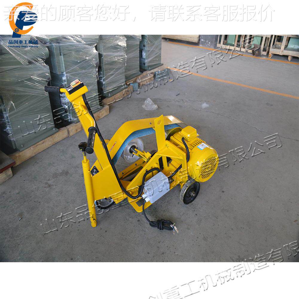 拼接钢板焊缝余高手磨平机 平焊点砂钢带抛FSN光机 推式板面打磨