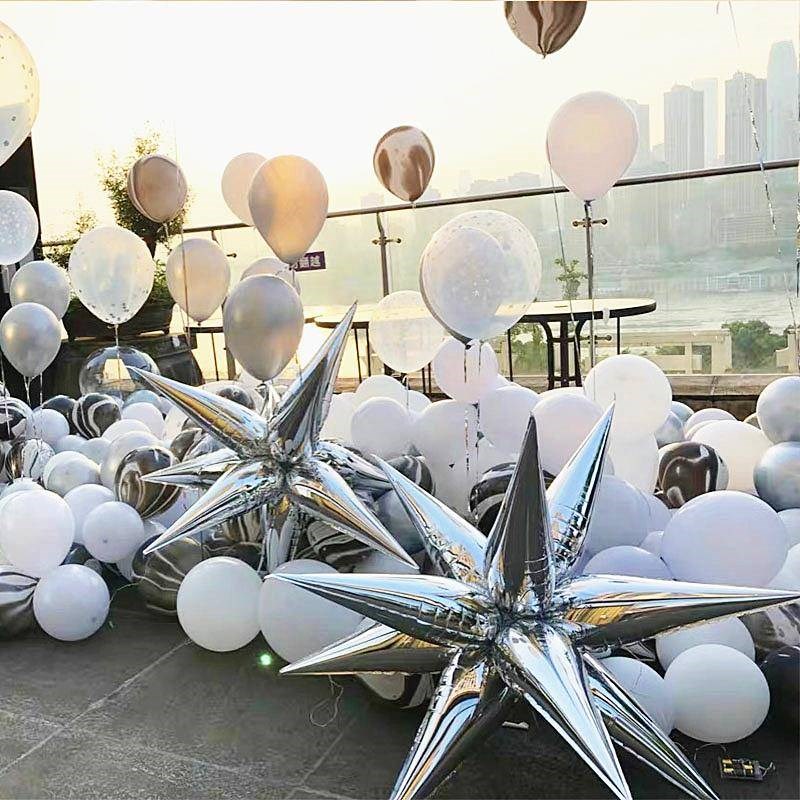 12pcs Explosion Star Baulloons Birthday Party Opening Ceremo