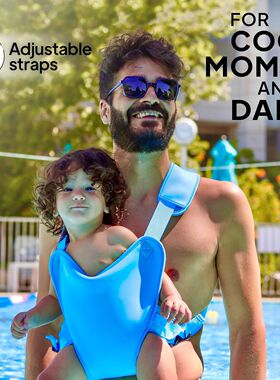 婴儿游泳背带前抱式专用潜水包bb水陆两用玩水外出简易可调节背带