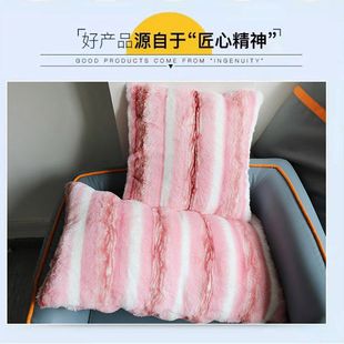 抱枕沙发靠垫靠枕腰垫公室颜值毛绒靠垫学校午睡扎染枕芯