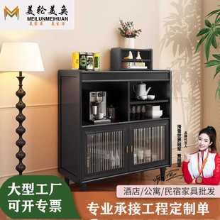 现代简约家用小户型黑色可伸缩折叠实木吧台 阳台吧台桌靠窗一体式